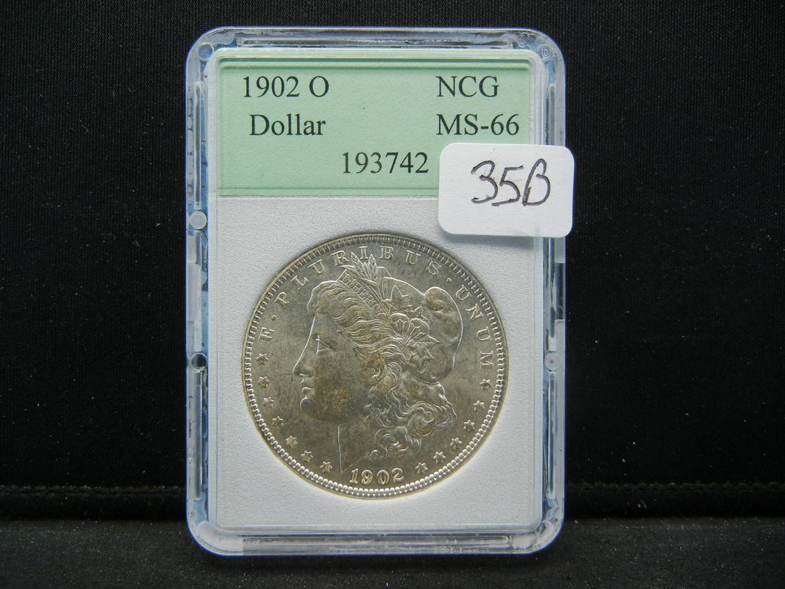 1902 O Morgan Dollar NCG MS66 (1 of 4)