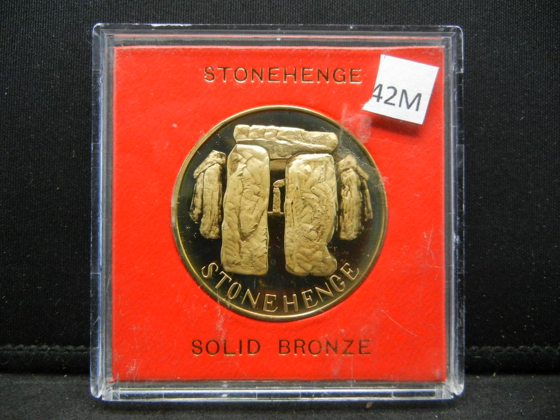 Stonehenge Solid Bronze Medal. Proof Like (1 of 4)