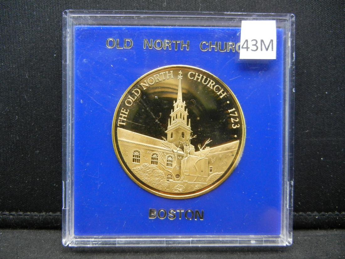 Old North Church, Paul Revere Bronze Medal. Proof like (1 of 4)