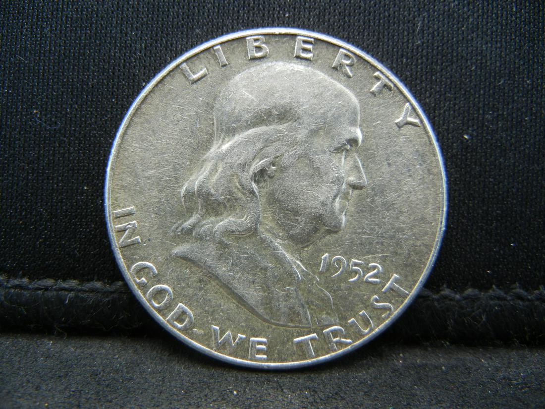 1952 SILVER FRANKLIN (90%) HALF, (21.2 MILL/FULL BELL (1 of 2)