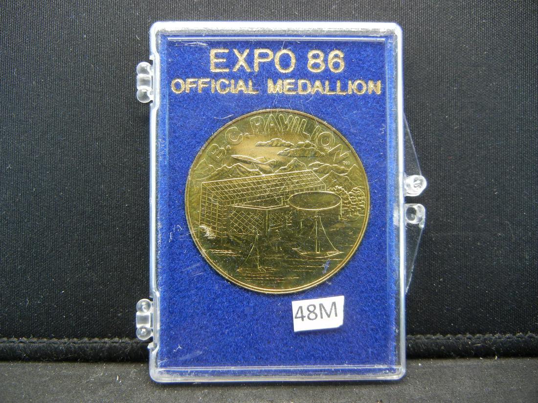 1986 Canada World Expo Token. B.C Pavilion (1 of 4)