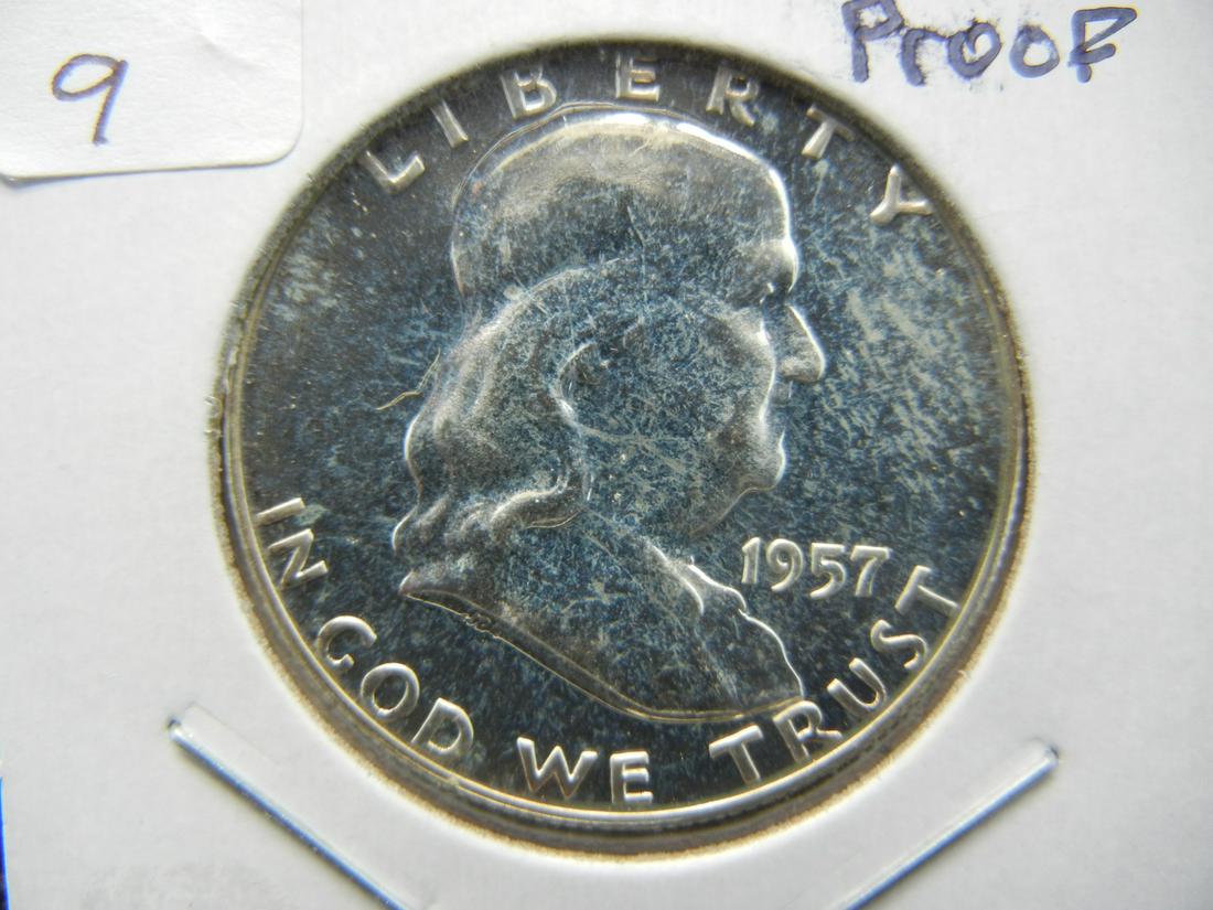 1957 Franklin Half Dollar. Gem Proof (1 of 3)