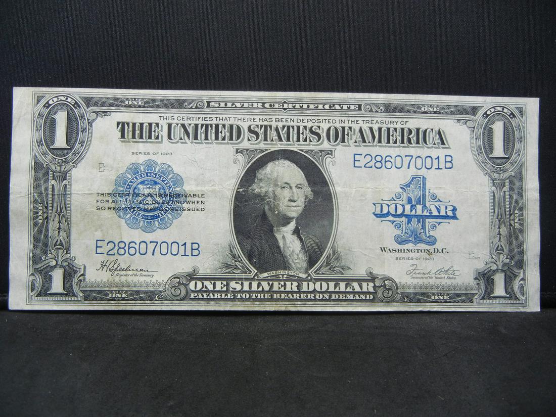 1923 $1 Silver Certificate. The last big horse blanket (1 of 3)