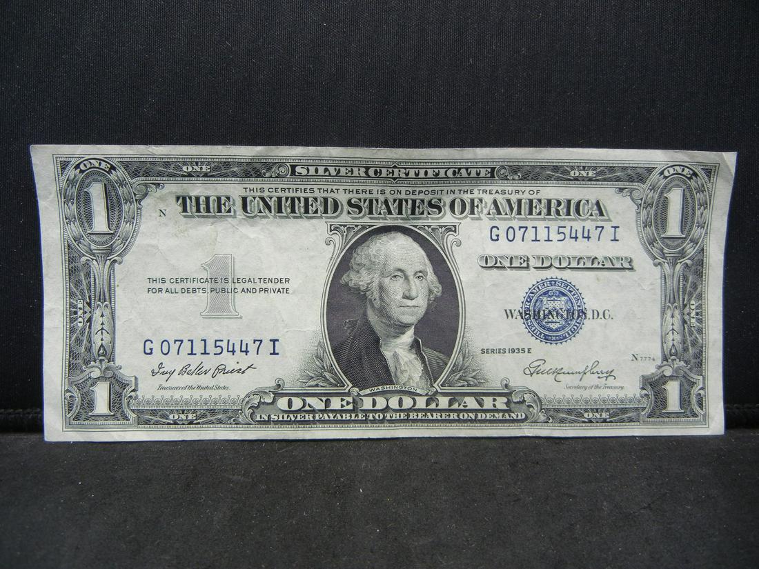 1935-E $1 US Silver Certificate (1 of 3)