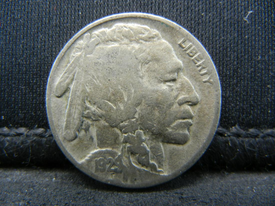 1929 BUFFALO NICKEL, BOLD DATE, LAST YEAR OF THE (1 of 2)