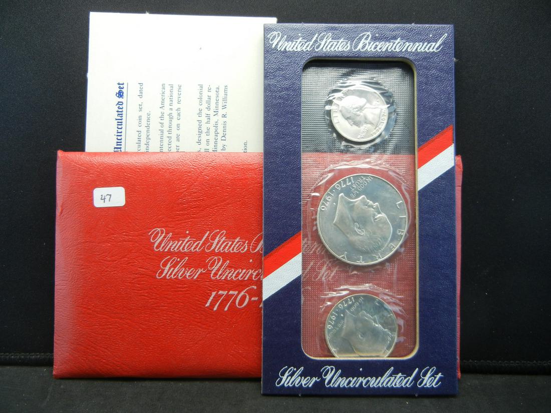 1976-S Bicentennial US Silver Mint Set. Ike. Kennedy, (1 of 4)
