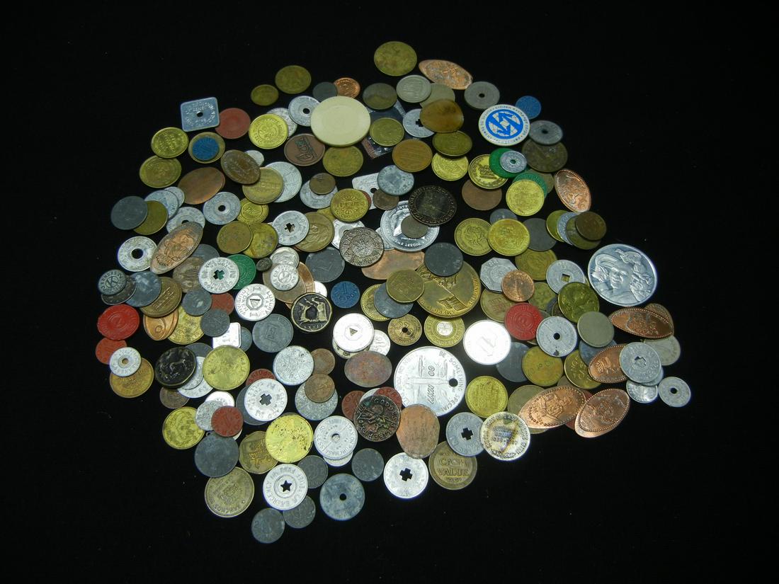 20.79 OZ, INCREDIBLE FIND (US SILVER, TAX TOKENS, POKER (1 of 6)