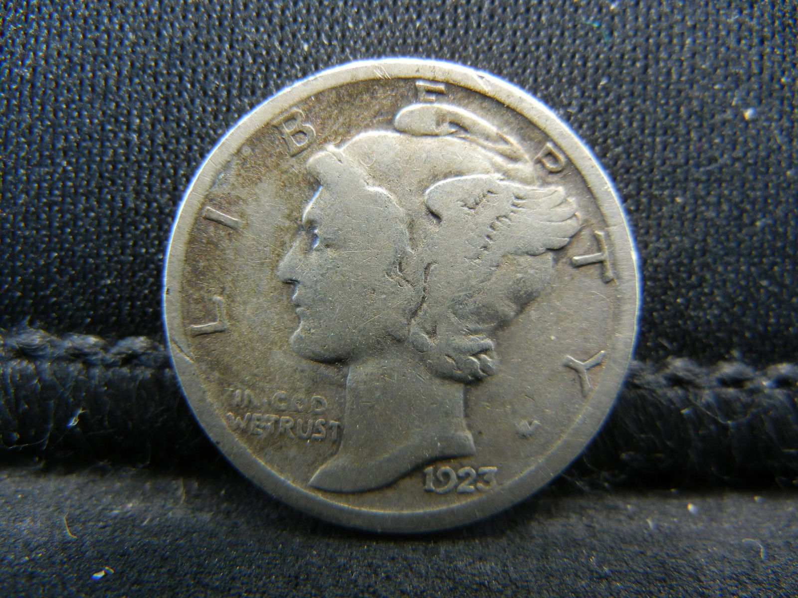 1923-S Mercury Dime Fine (1 of 2)