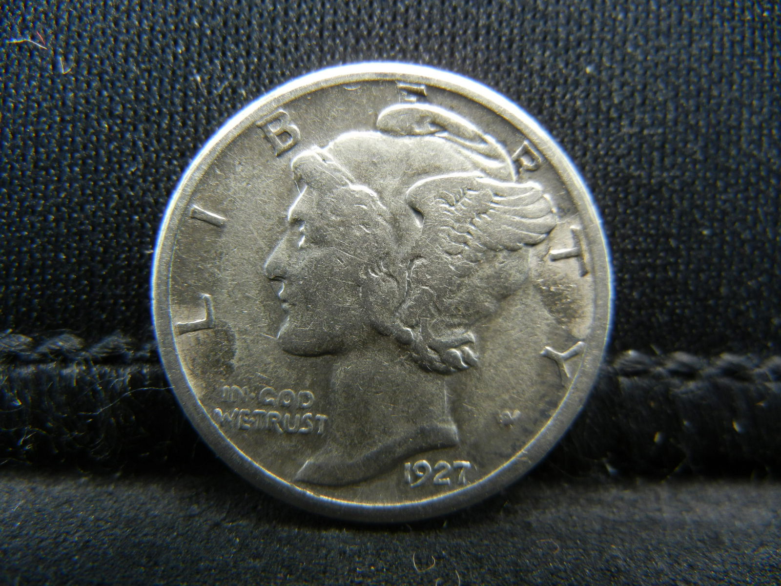 1927-S Mercury Dime VF Better Date (1 of 2)