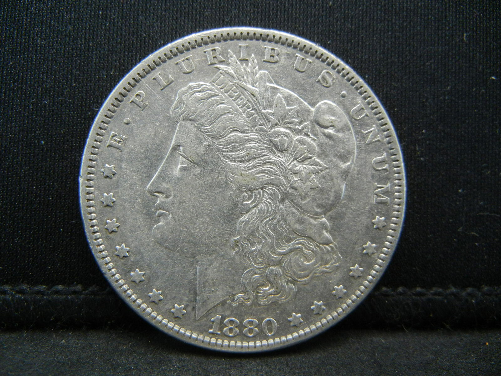 1880 Morgan Silver Dollar AU BU Semi Proof (1 of 2)