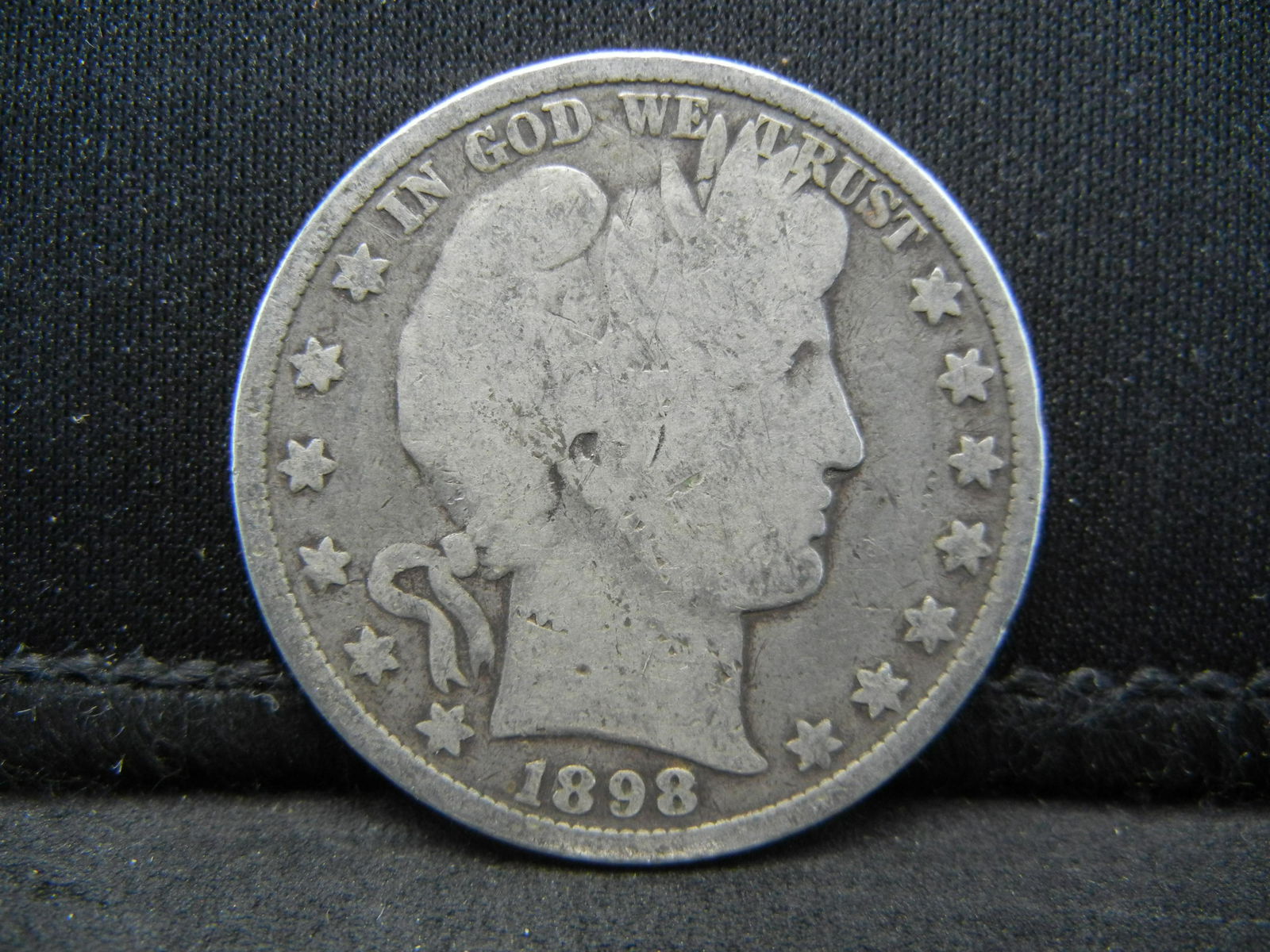 1898 Barber Half Dollar Good (1 of 2)