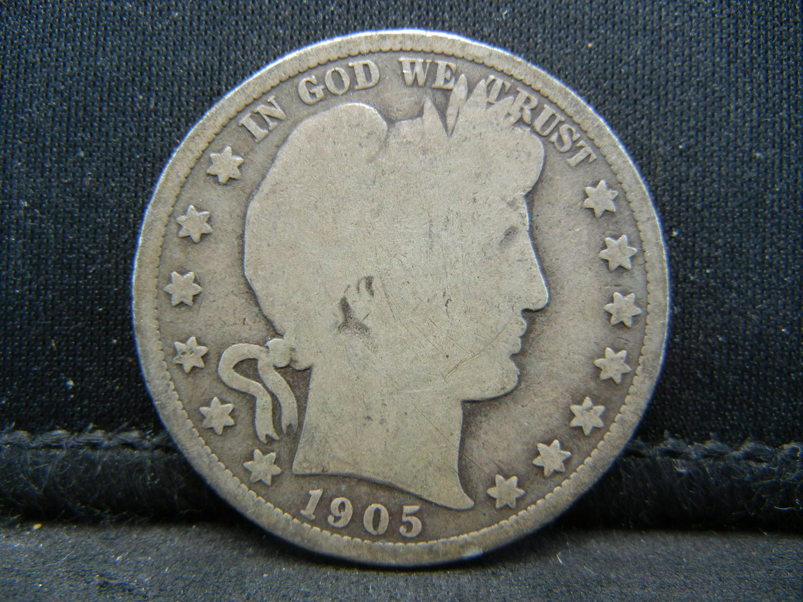 1905-O Barber half Dollar Good (1 of 2)