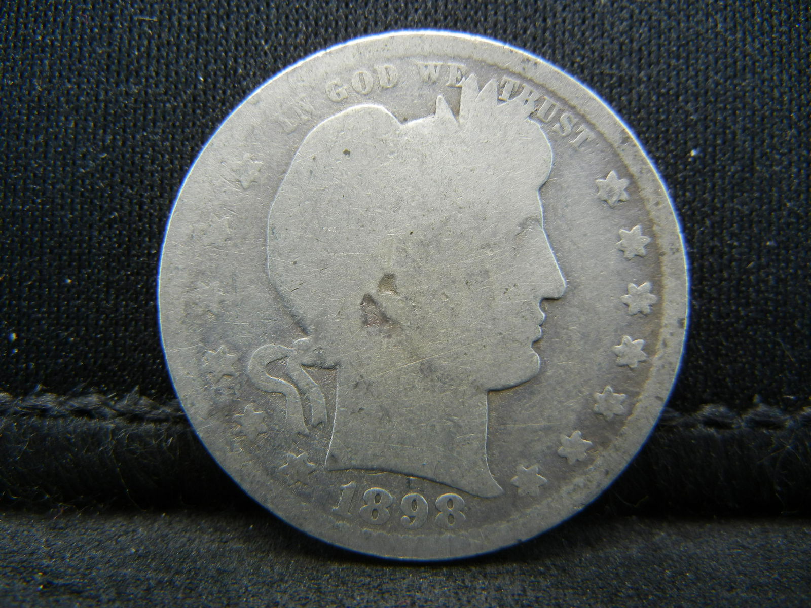 1898-O Barber Quarter Good Better Date (1 of 2)