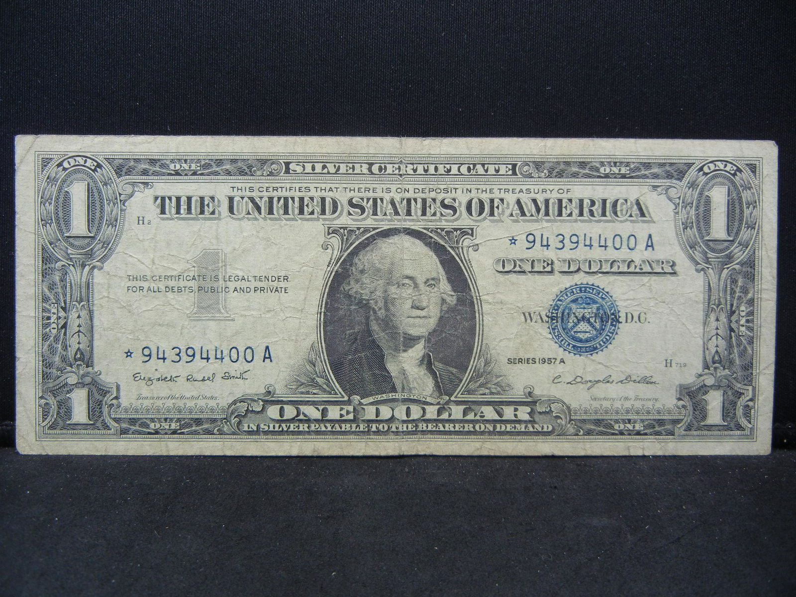 1957 A Star Note One Dollar Silver Certificate (1 of 3)