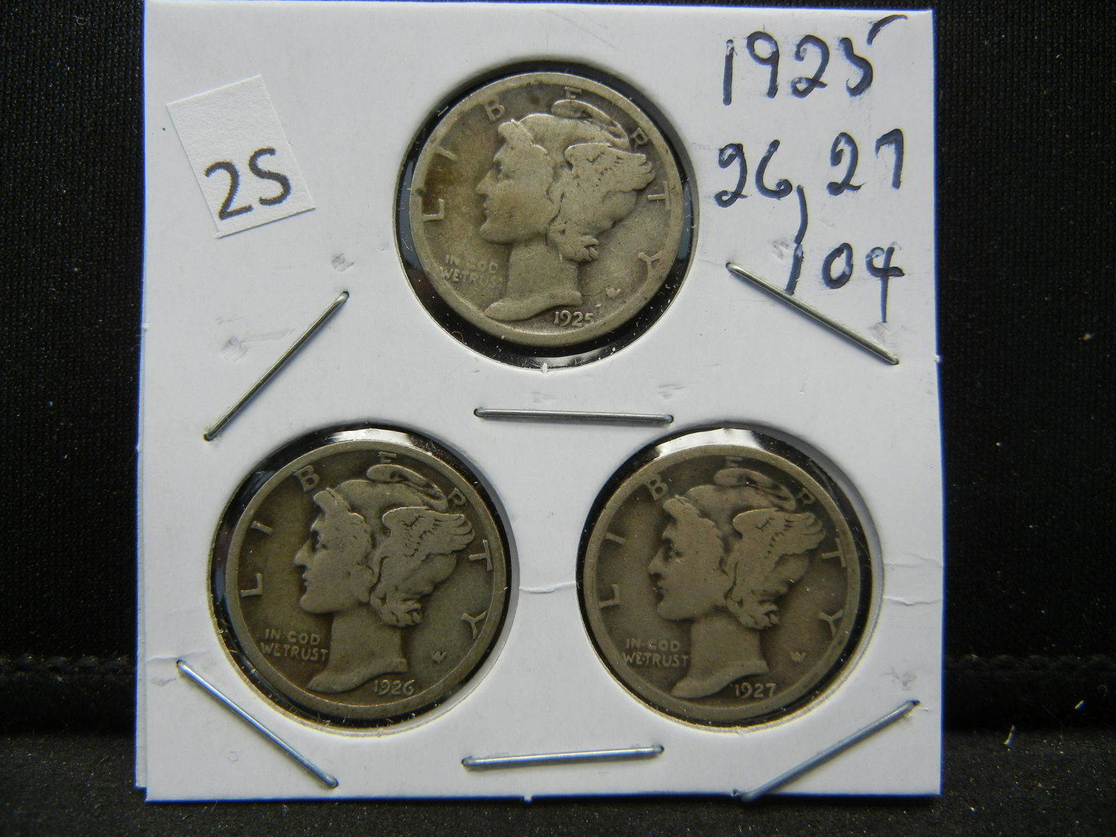 1925, 26, 27 Mercury Dimes (1 of 2)