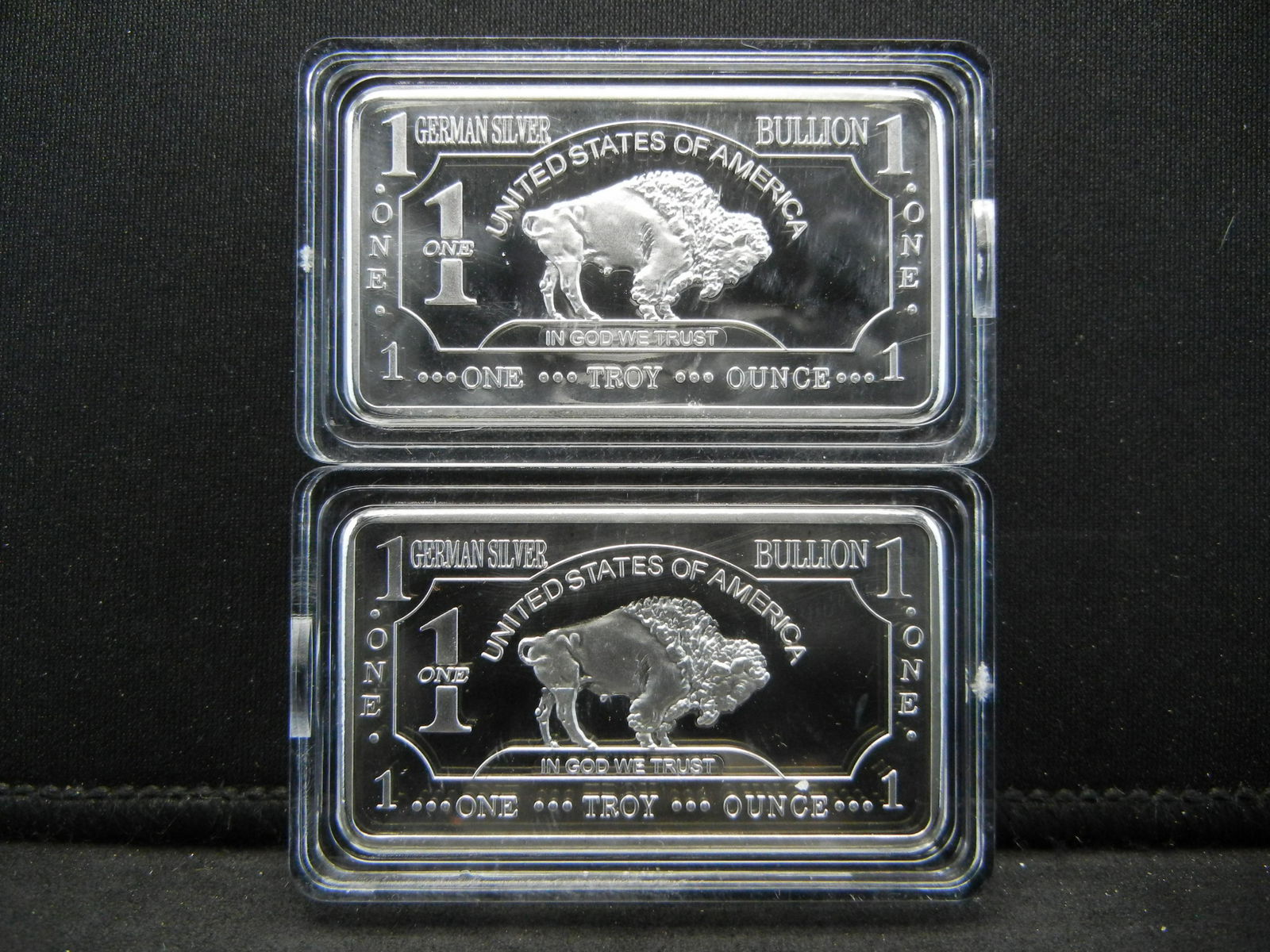 CLAD 2 One Troy Ounce German Silver Buffalo Collector: CLAD 2 One Troy Ounce German Silver Buffalo Collector Bars Clad