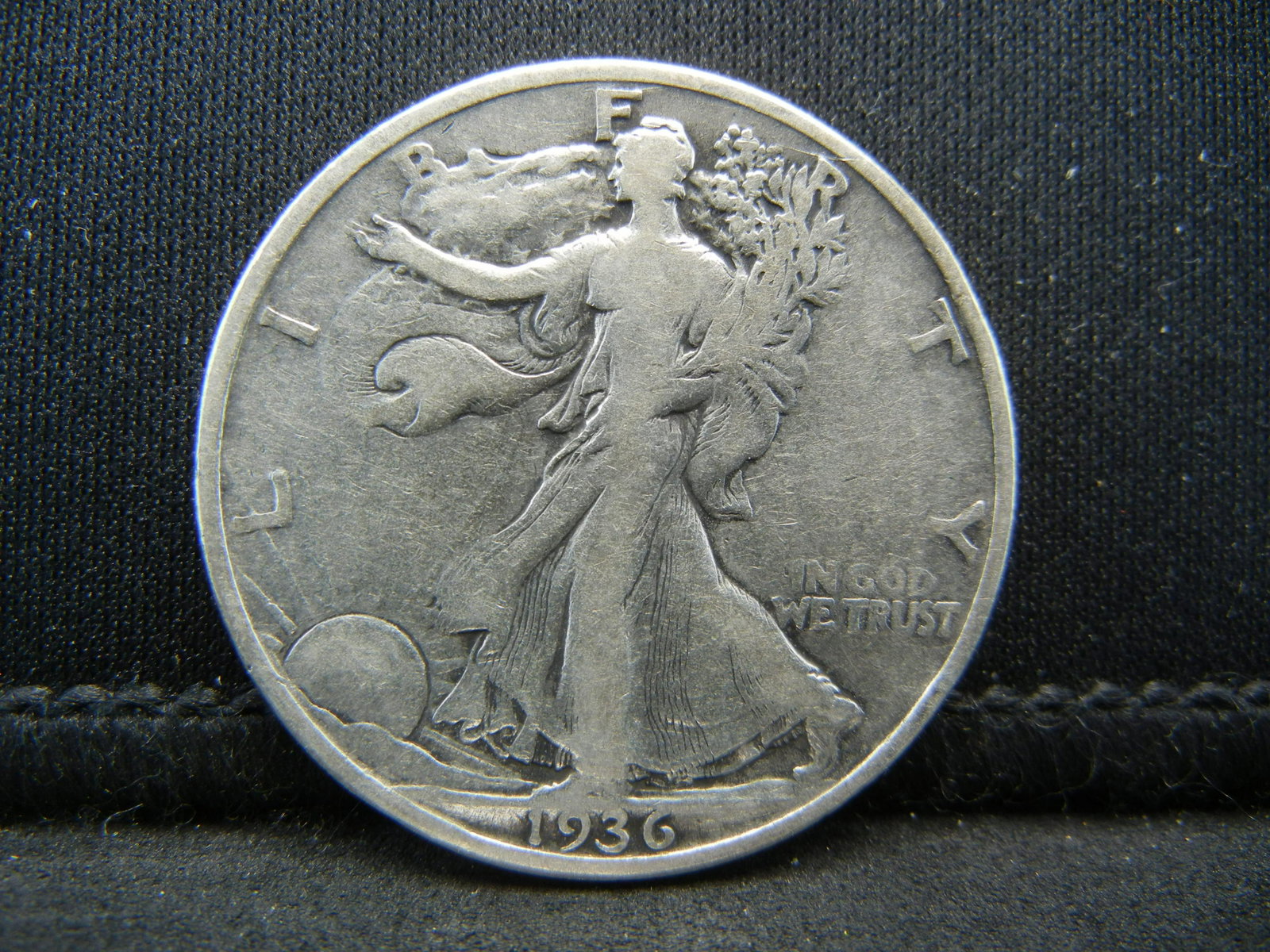 1936 SILVER LIBERTY (90%) HALF, ONLY 12.6 MILL: 1936 SILVER LIBERTY (90%) HALF, ONLY 12.6 MILL MINTED/83 YRS OLD