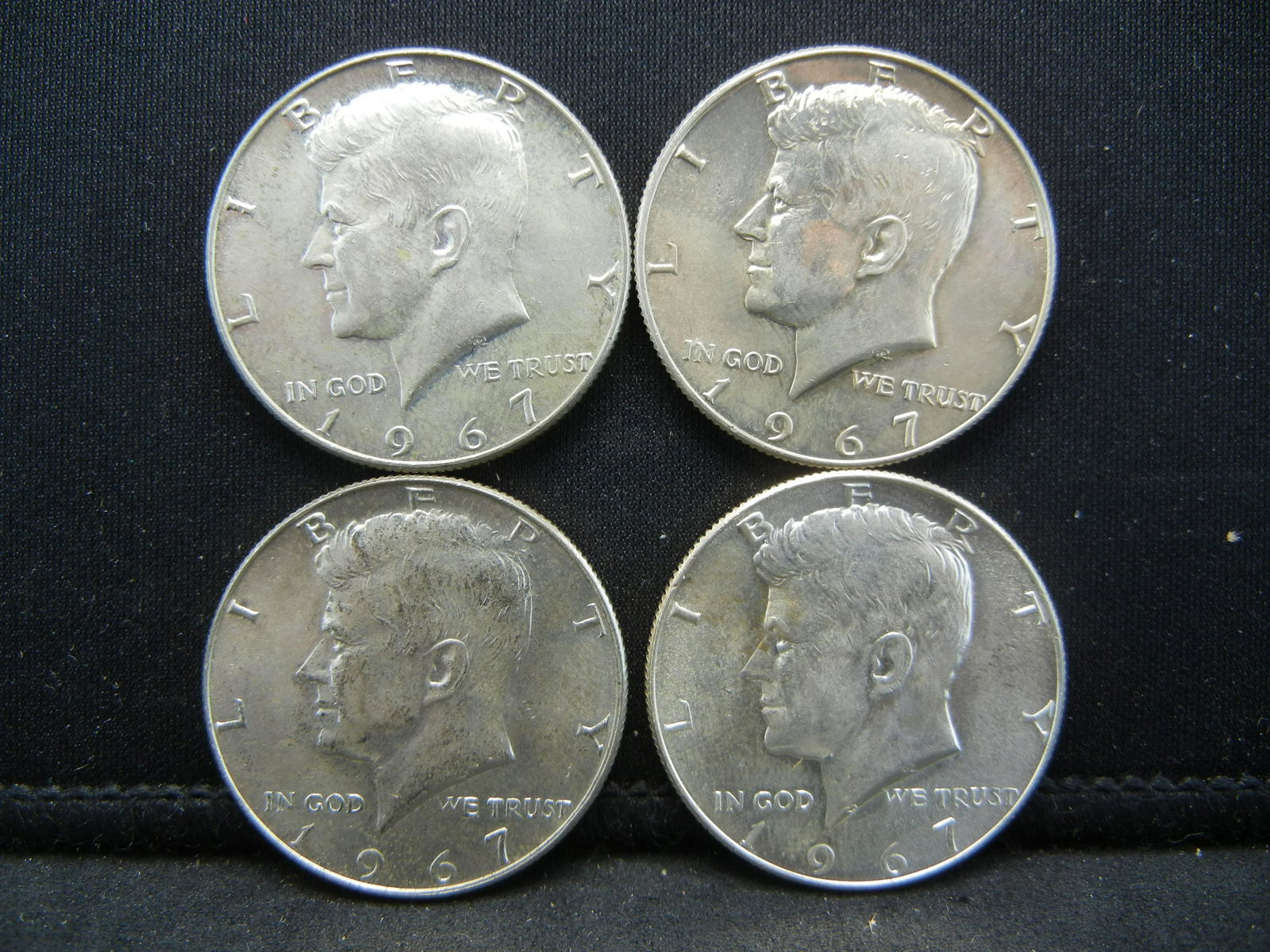(3) 1967 40% Silver Kennedy Half Dollars (1 of 2)