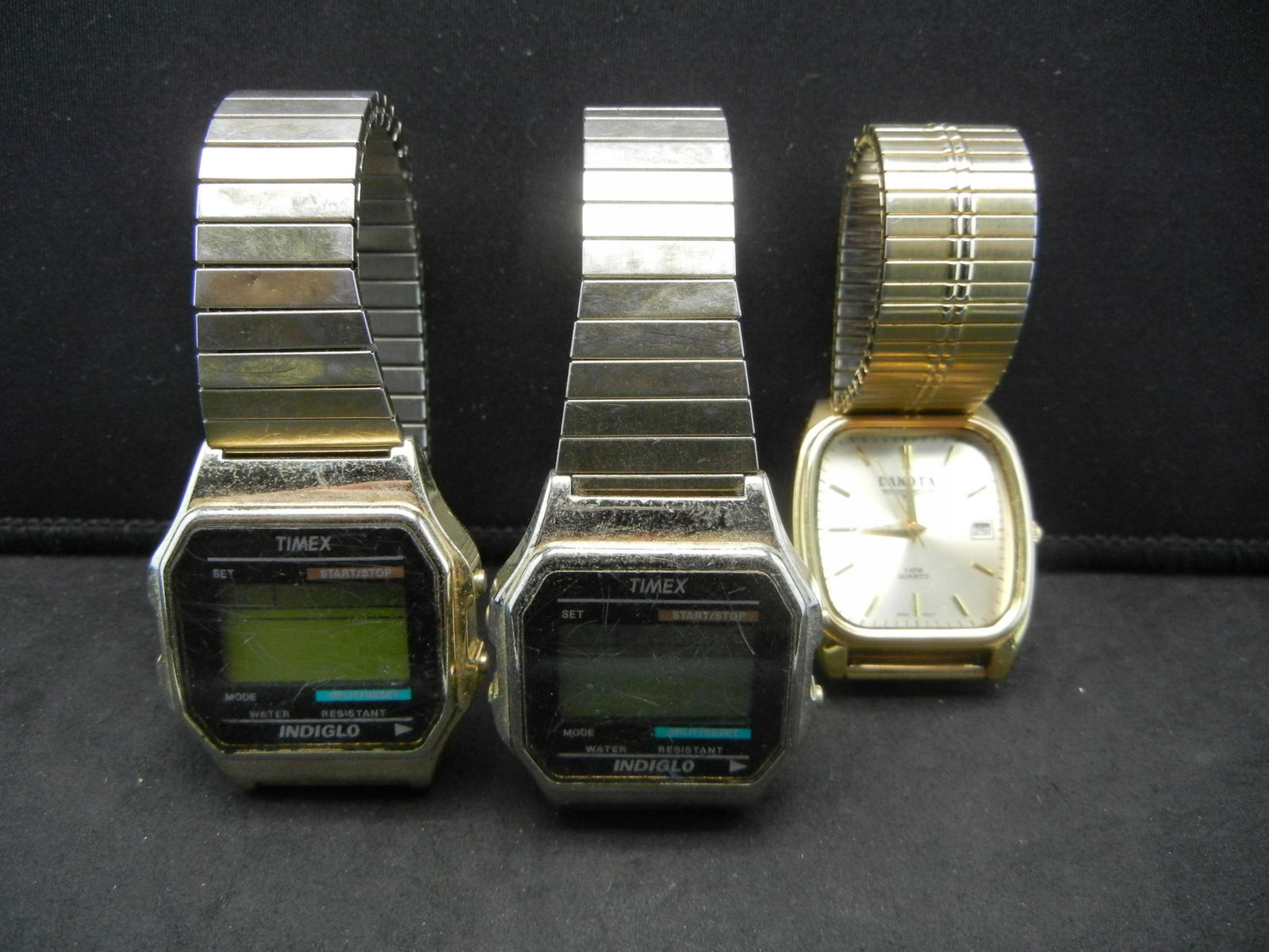 3 Contemporary Digital Silvertone Men's Watches. (1 of 10)