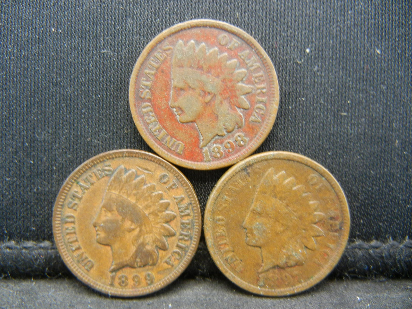 1897 1898 1899 Indian Head Cents. (1 of 2)