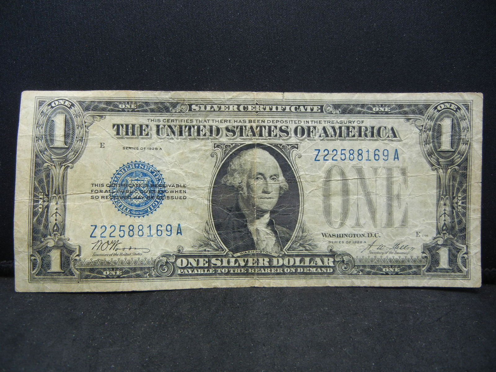 1928-A $1 "Funny Back" Silver Certificate. (1 of 3)