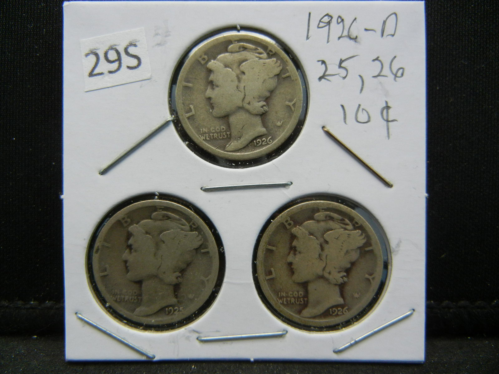 1926-D, 25, 26 Mercury Dimes (1 of 3)