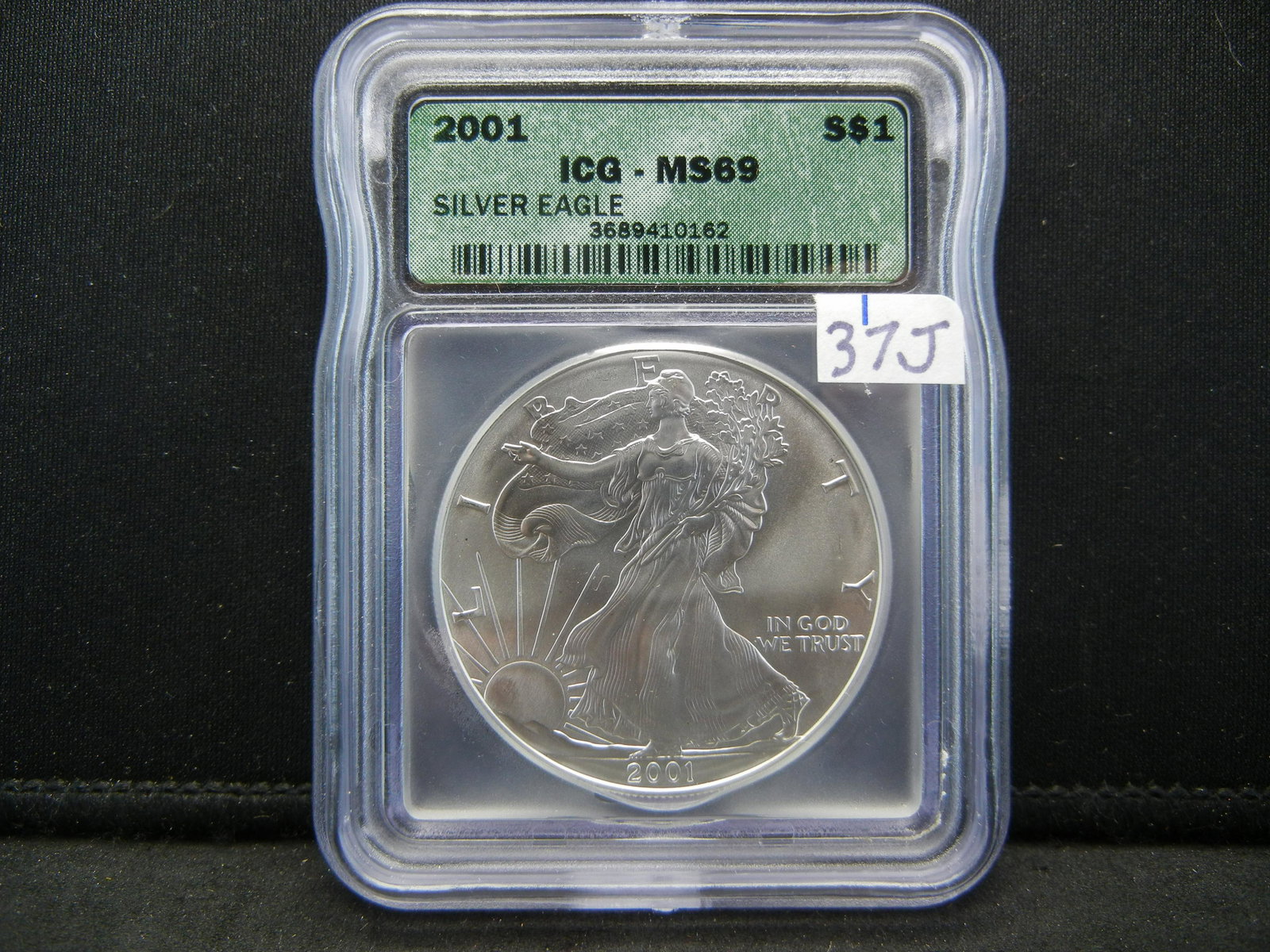 2001 9/11 Year Silver Eagle. ICG MS69 (1 of 4)