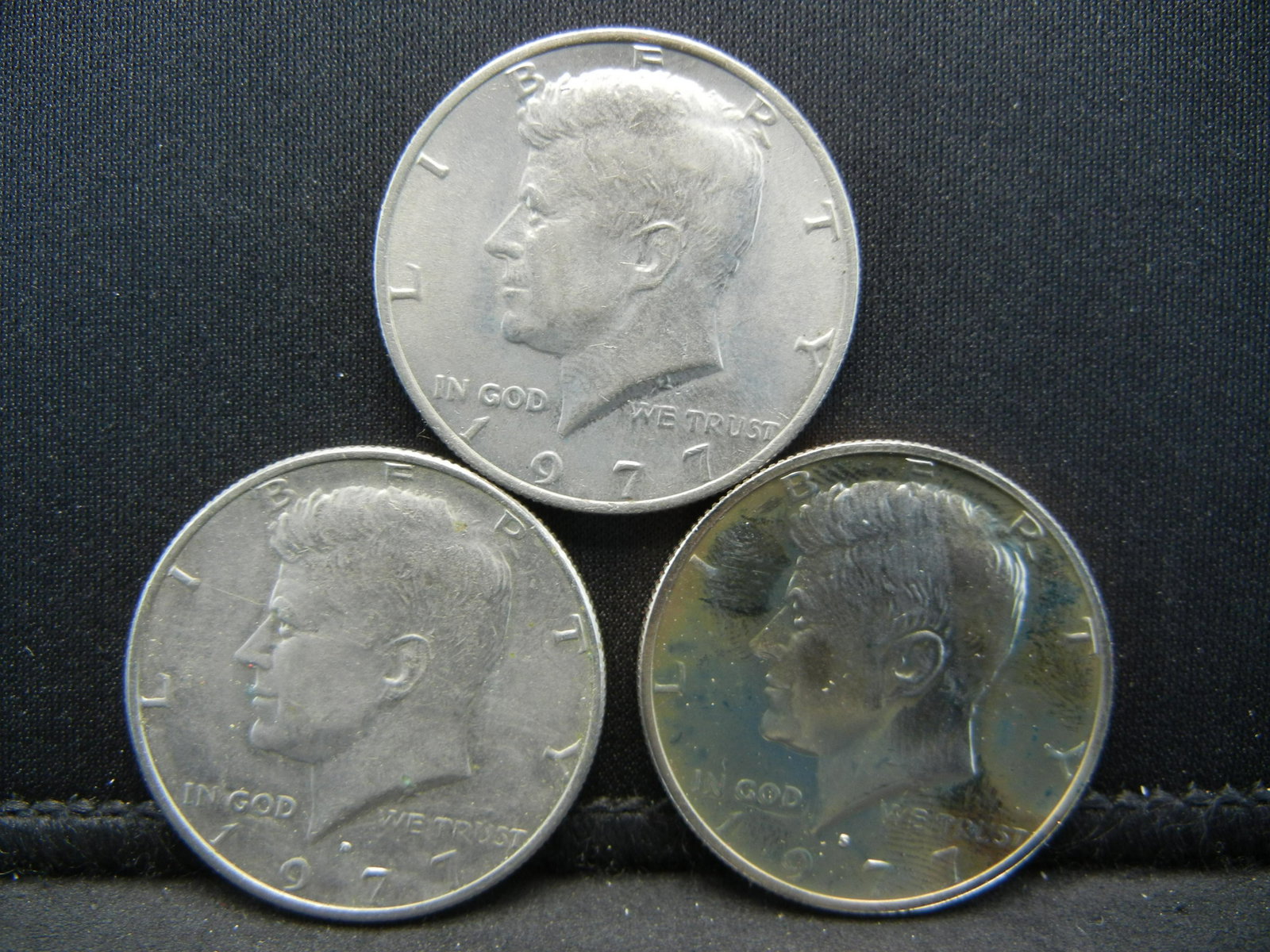 1977-P,D,S Kennedy Half Dollars: 1977-P,D,S Kennedy Half Dollars