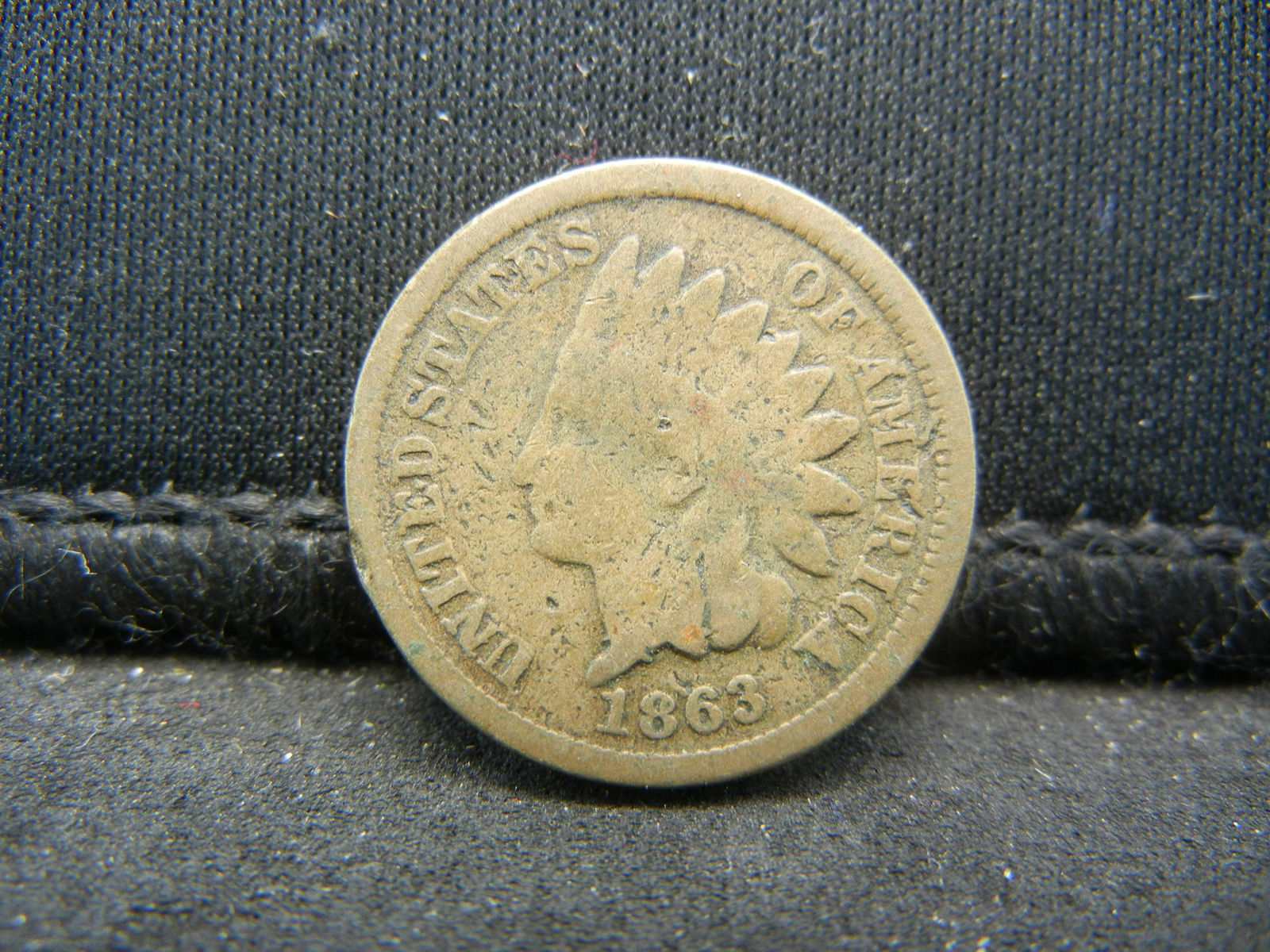 1863 Copper Nickel Indian Head Cent.  Civil War Year. (1 of 2)