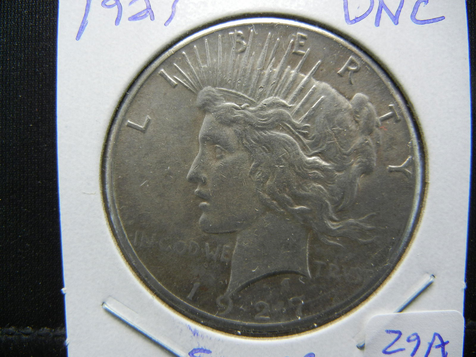 1927 Peace Dollar.  Uncirculated.  Very Low Mintage. (1 of 3)