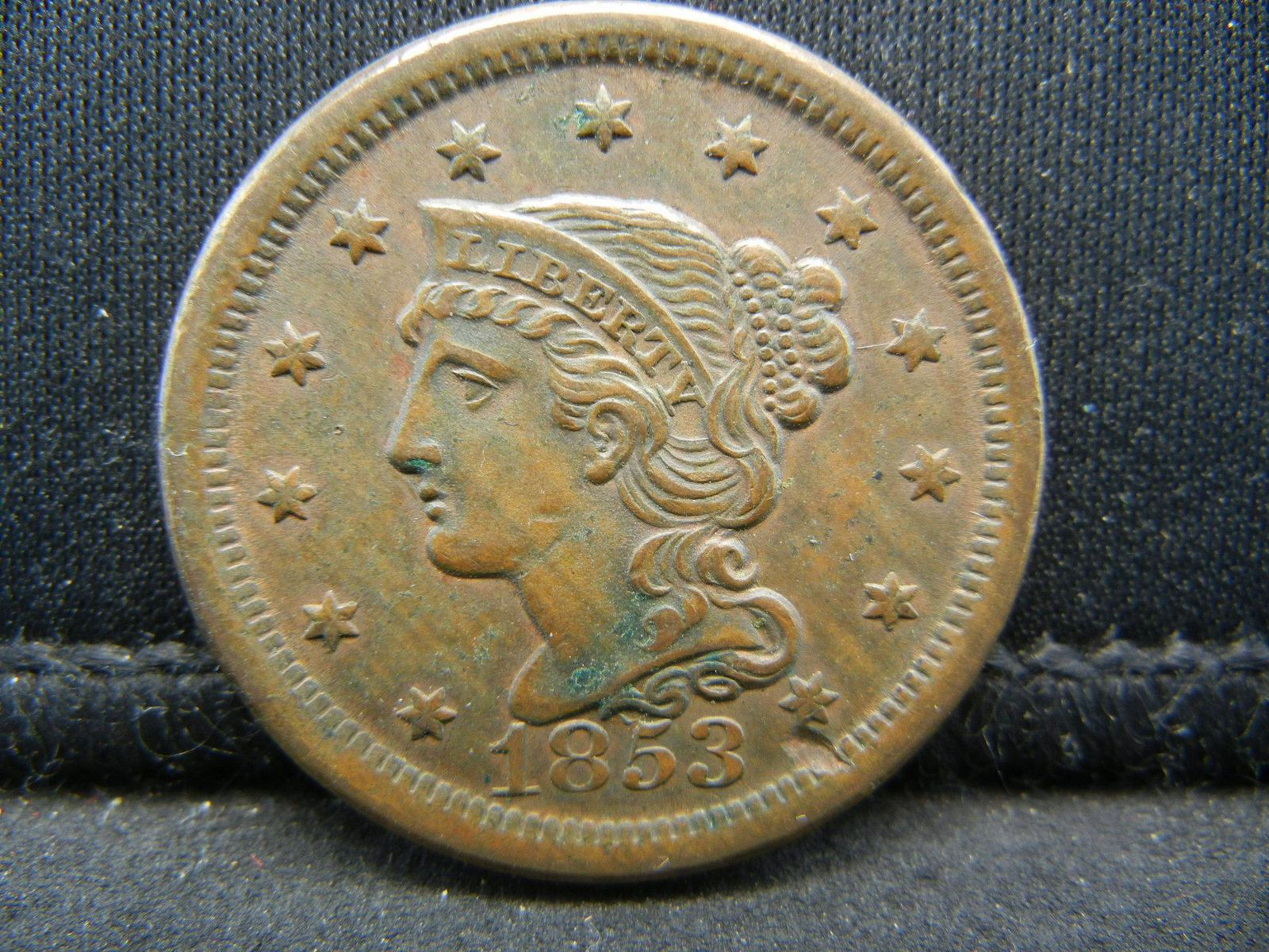 1853 Braided Hair Large Cent.: 1853 Braided Hair Large Cent.