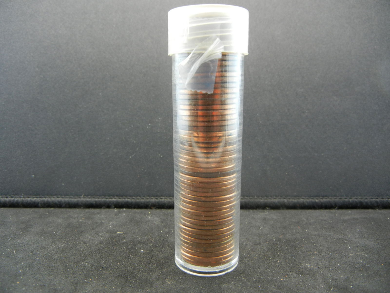 Roll of 1958 P Wheat Lincoln Cents.  Original Red BU. (1 of 4)