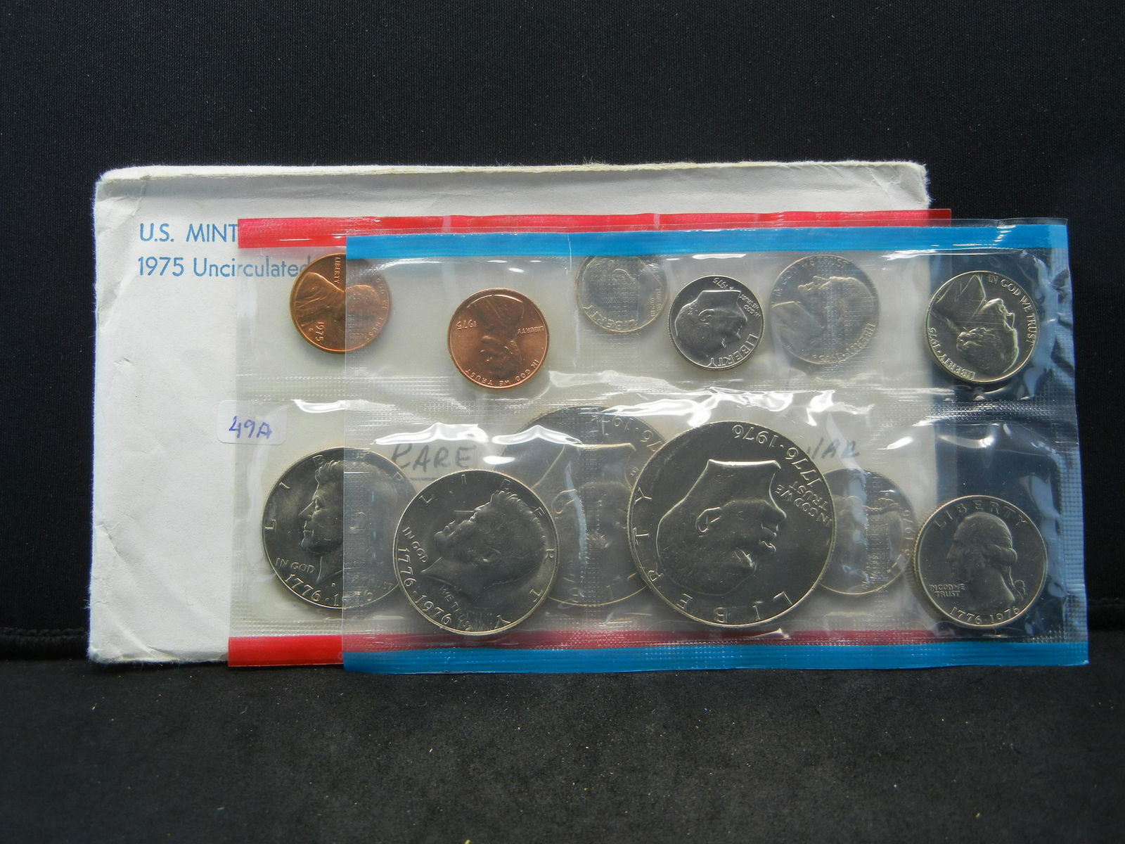 1975 P/D US Mint set in government package.   Type one (1 of 5)