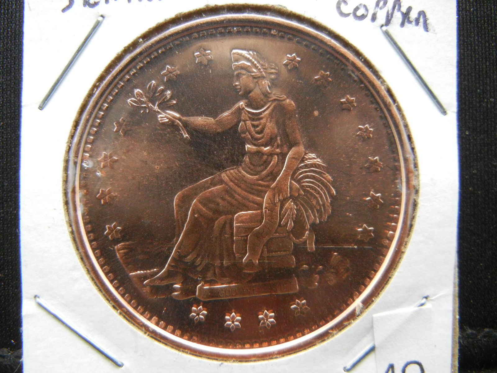 Seated Liberty Copper .999 Fine (1 of 3)