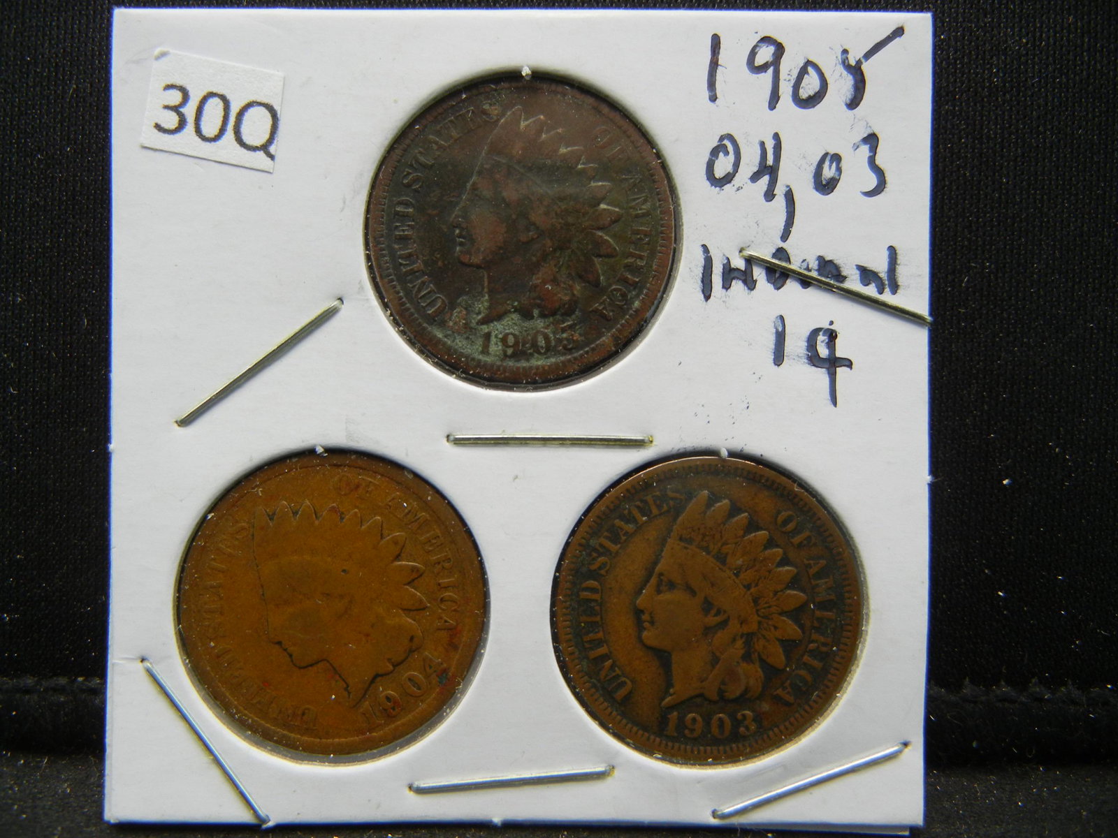 1903, 1904, 1905 Indian Head Cents (1 of 2)