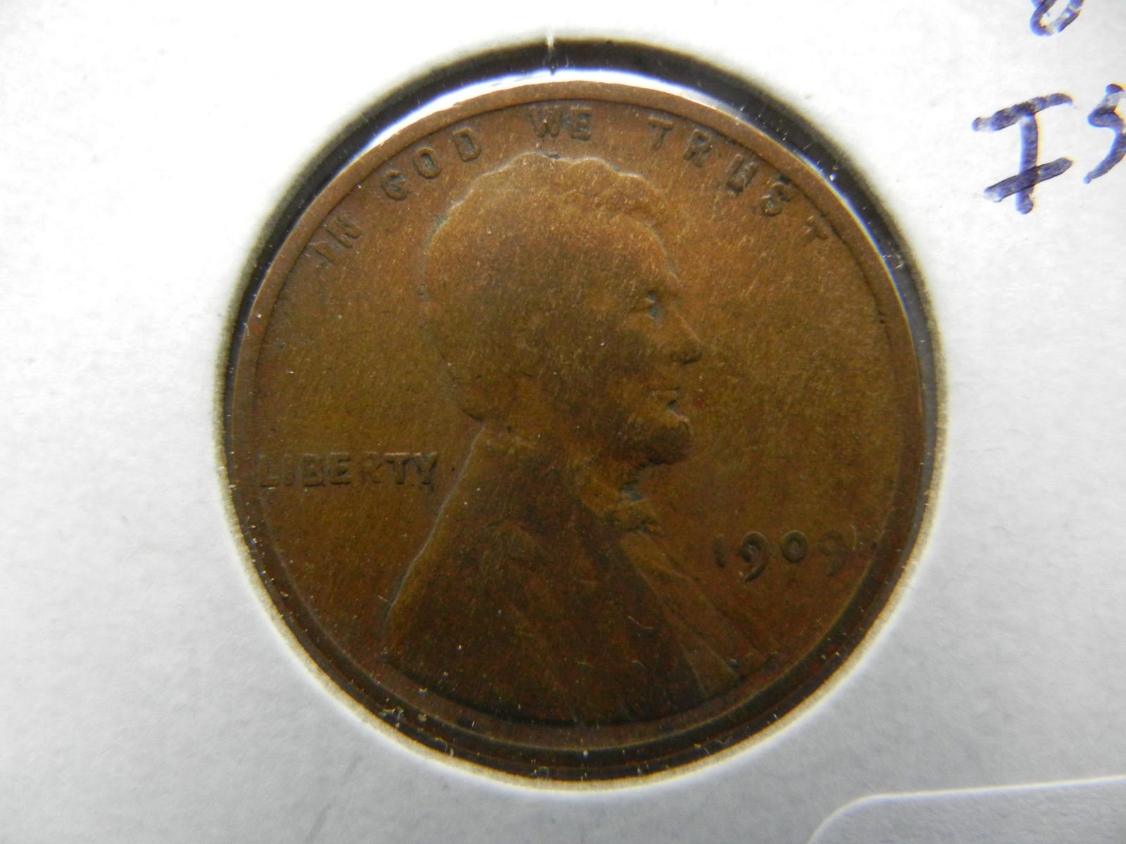 1909 1st Year of Issue Lincoln Wheat cent (1 of 3)