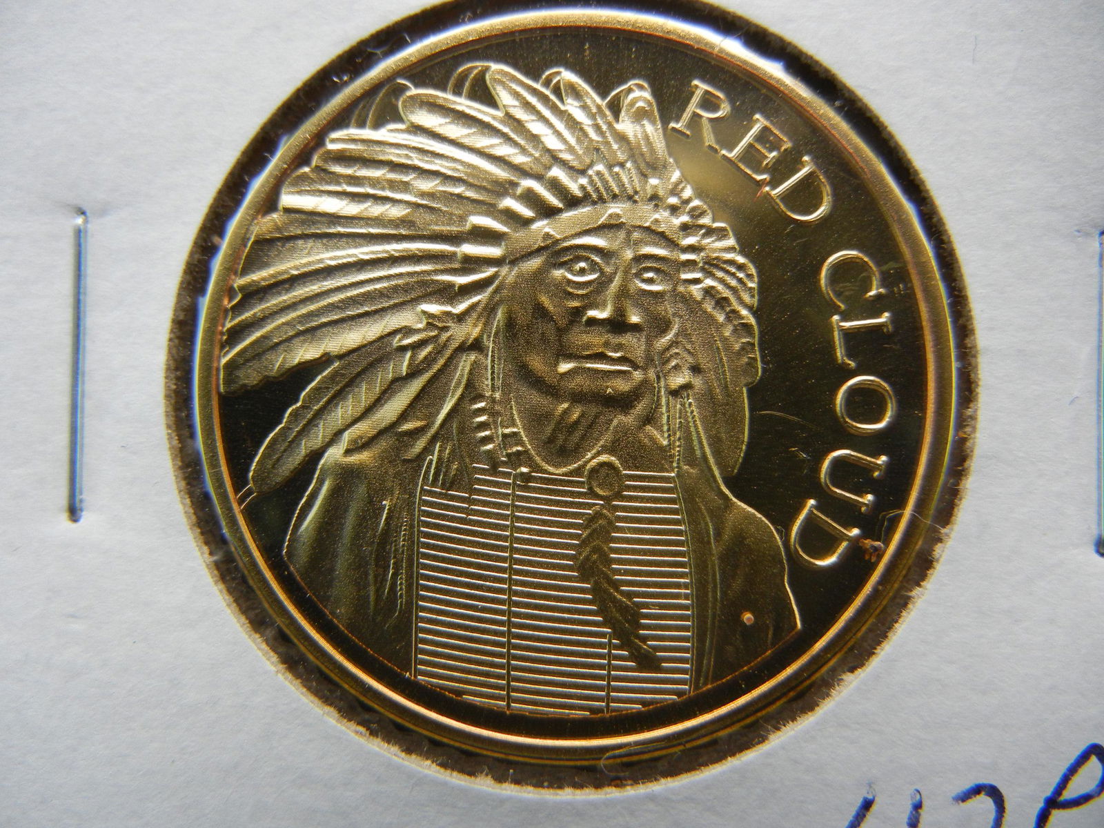 2010 1/2 Ounce .100 Mills 24 Karat Gold Red Could Medal: 2010 1/2 Ounce .100 Mills 24 Karat Gold Red Could Medal