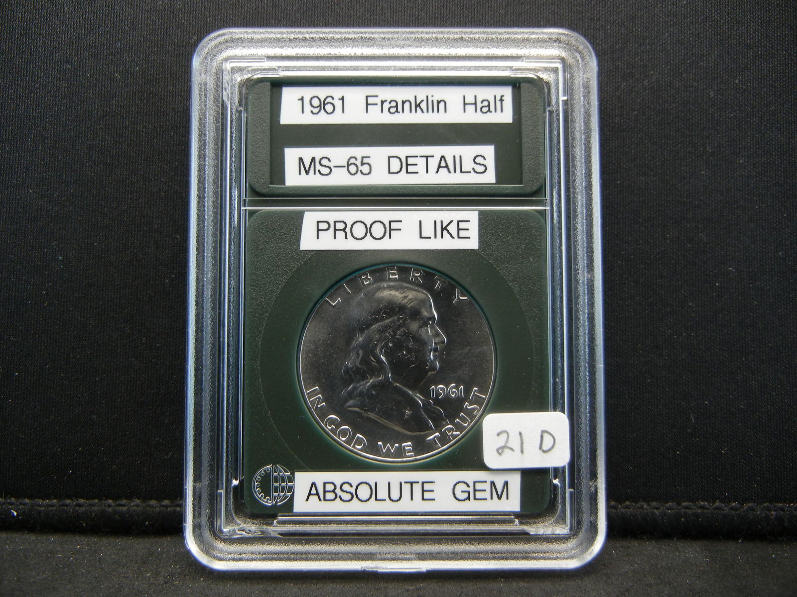 1961 Franklin Half Dollar, Proof Like Gem (1 of 4)