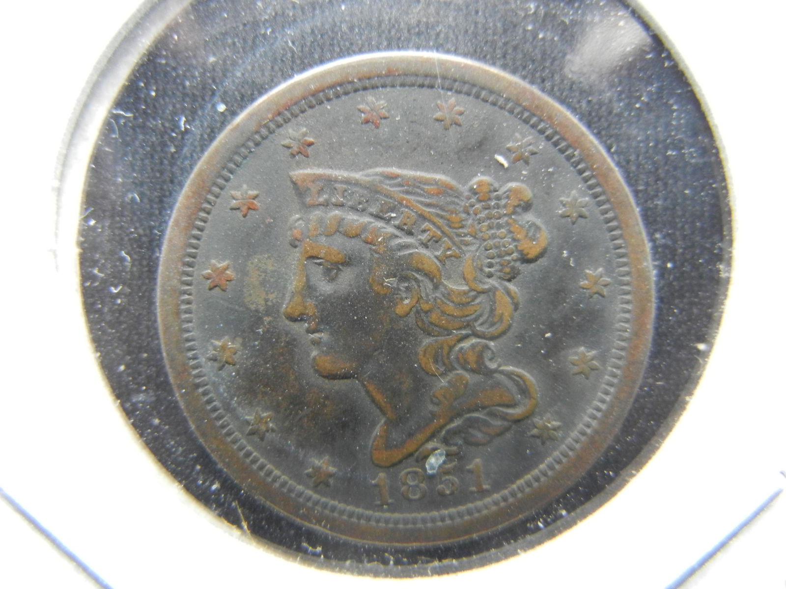 1851 US Half Cent. Very Fine Details (1 of 3)