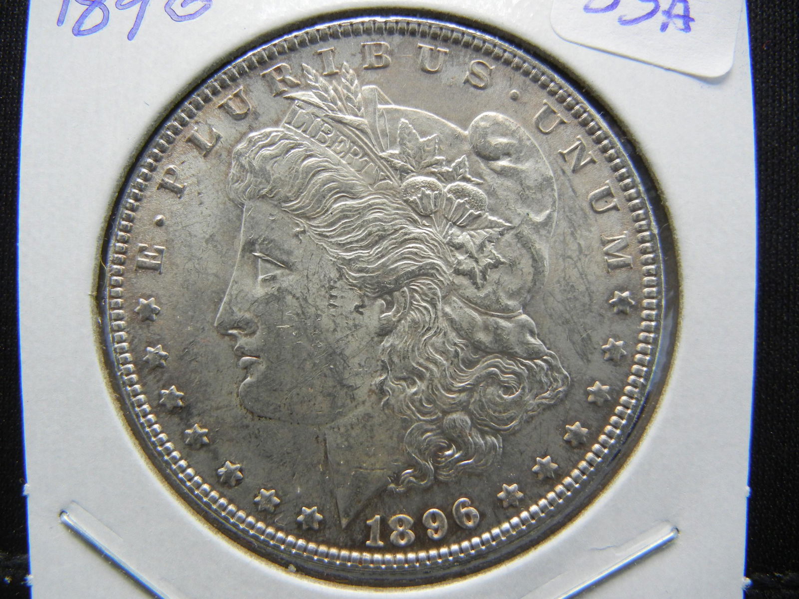 1896 Morgan Silver Dollar. BU (1 of 3)