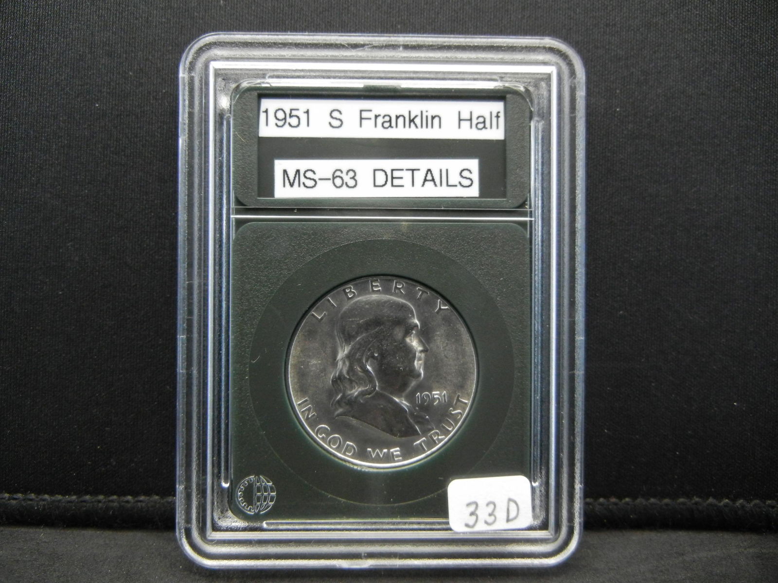 1951-S Franklin Half Dollar, Absolute BU Gem (1 of 4)