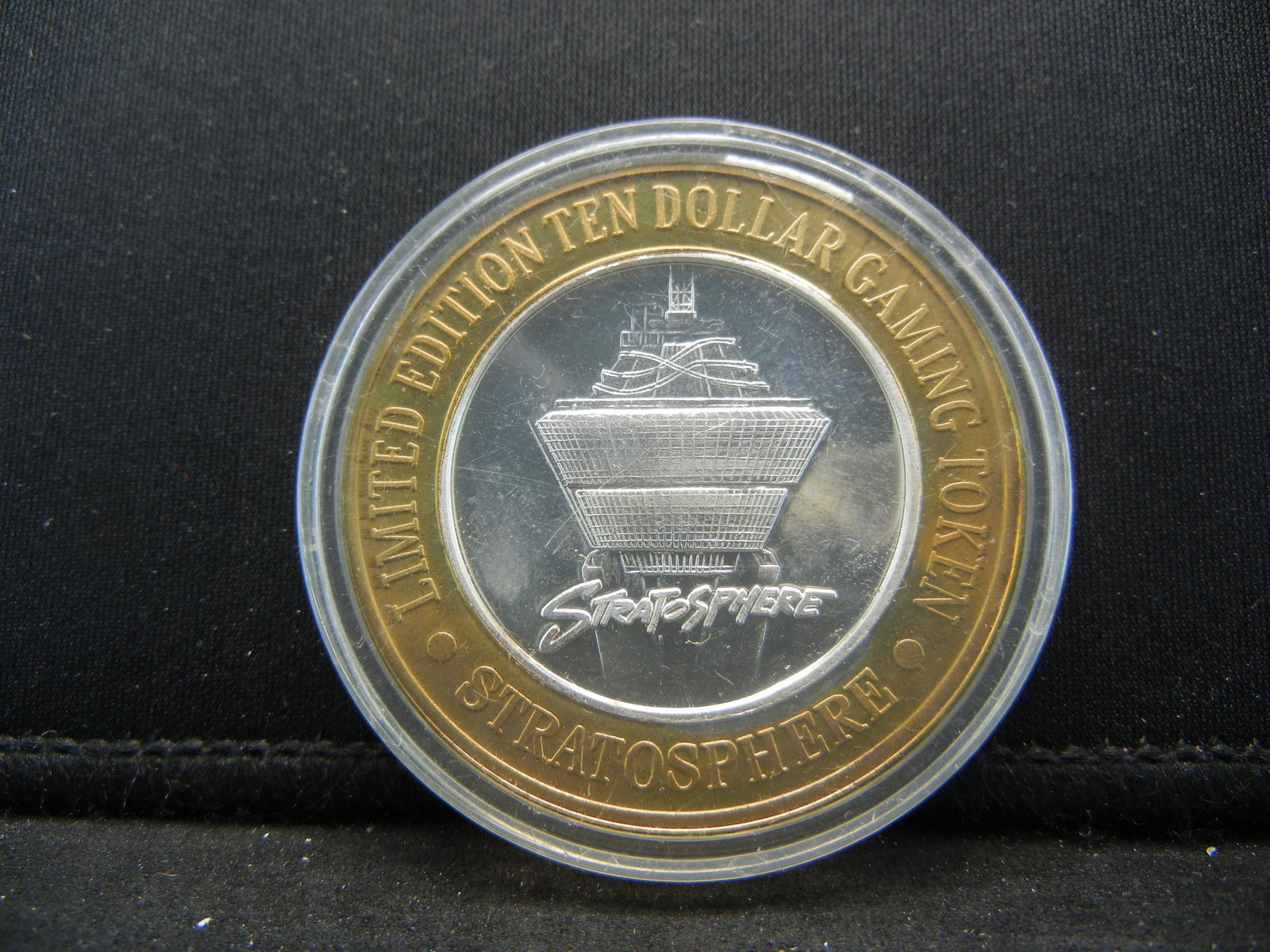 $10 .999 Fine Silver Stratosphere Tower Casino Gaming: $10 .999 Fine Silver Stratosphere Tower Casino Gaming Token Las Vegas, NV.