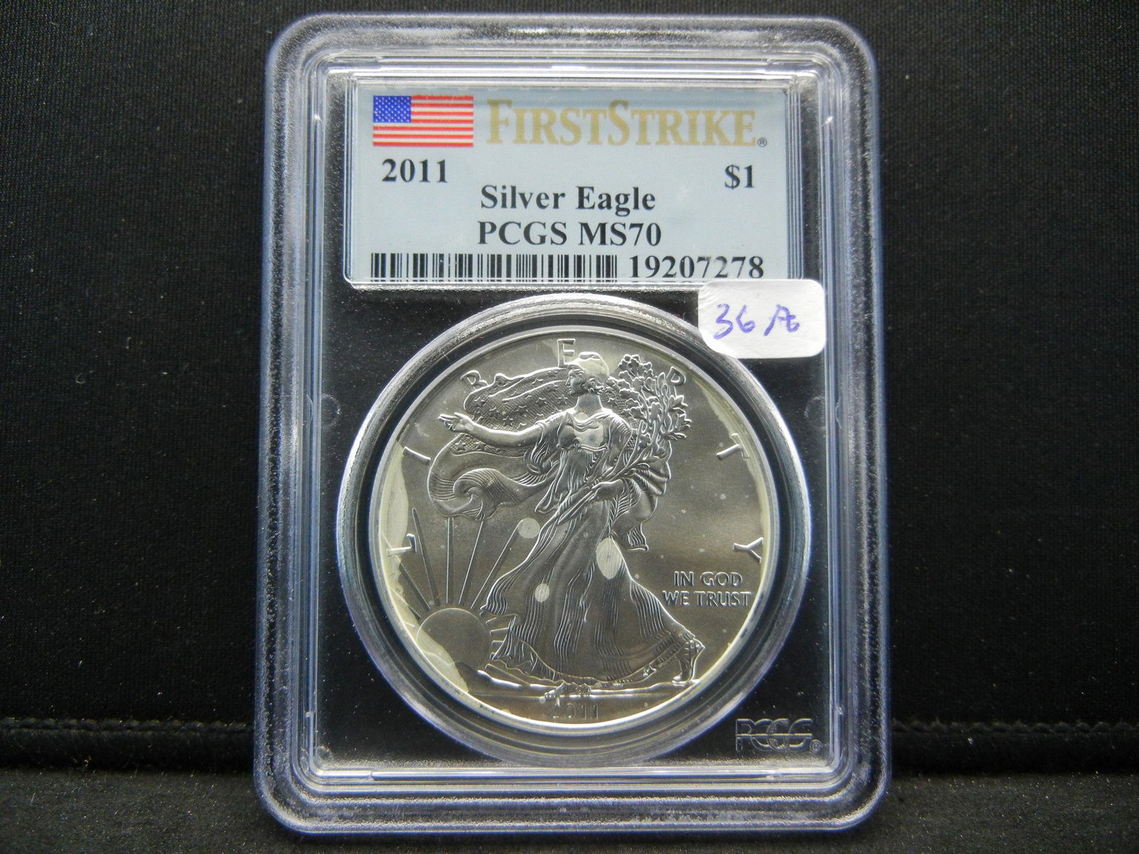 2011 Silver Eagle. Another Perfect Coin, PCGS MS70 (1 of 4)