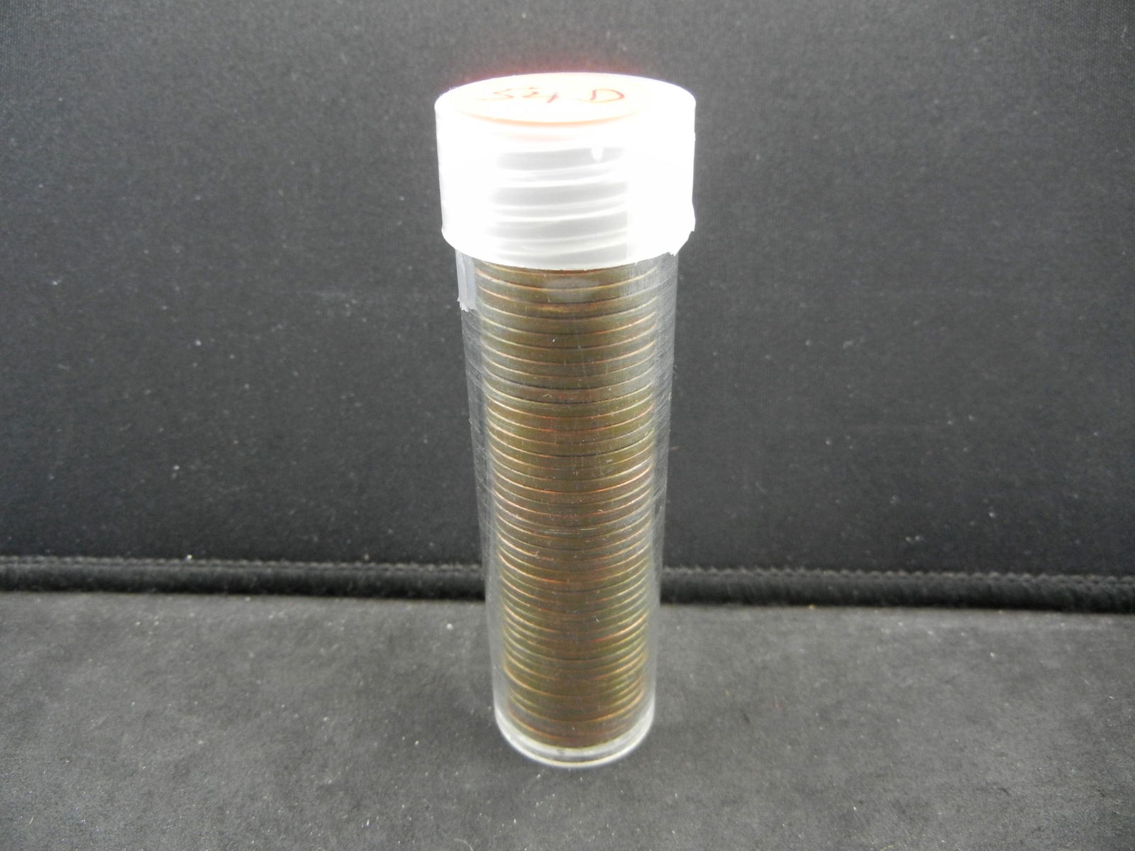 (50) 1954-D Lincoln Wheat Cents. Red Brilliant UNC (1 of 4)