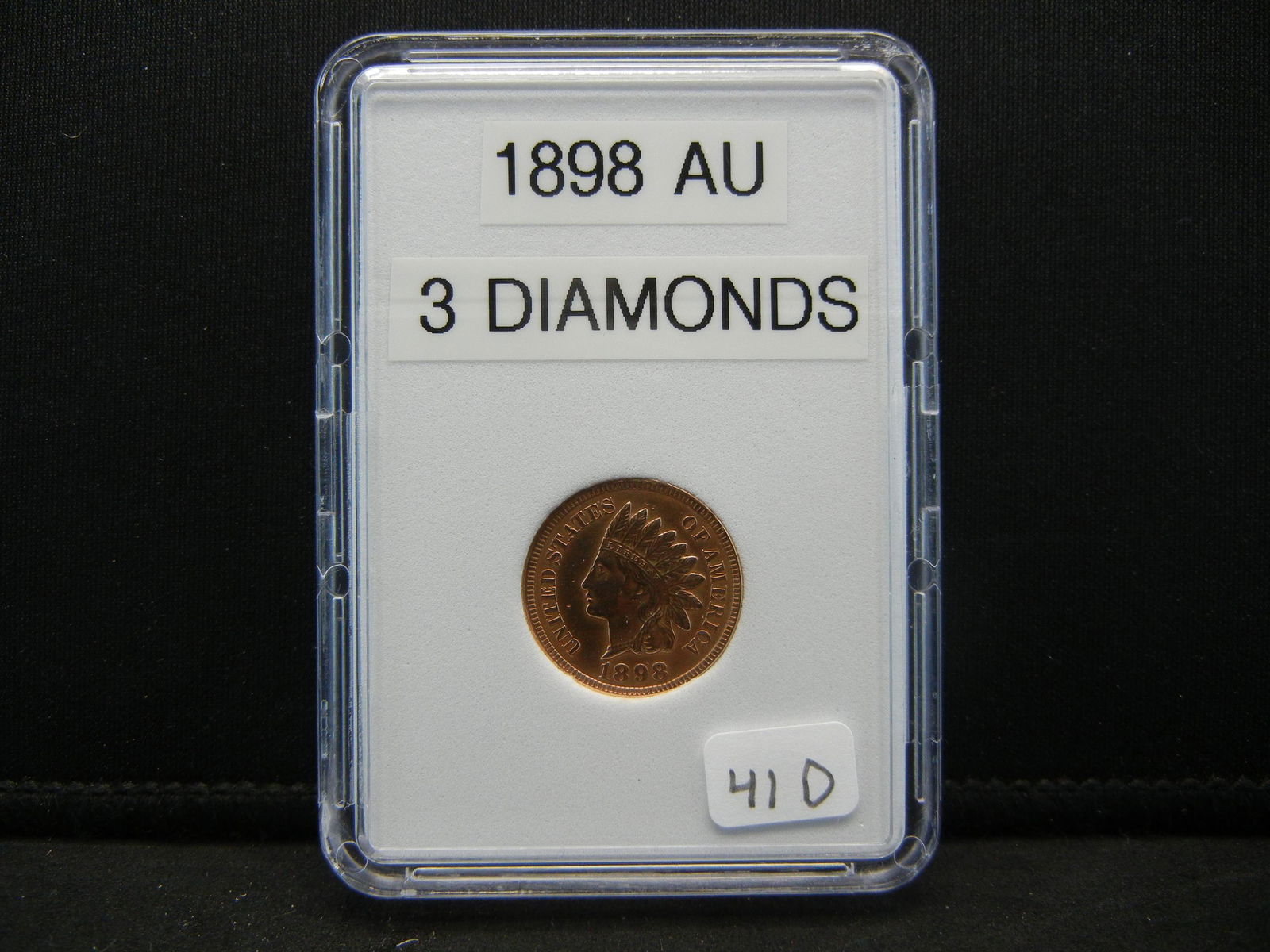 1898 Indian Head Cent, Full Liberty, 3 Diamonds (1 of 4)