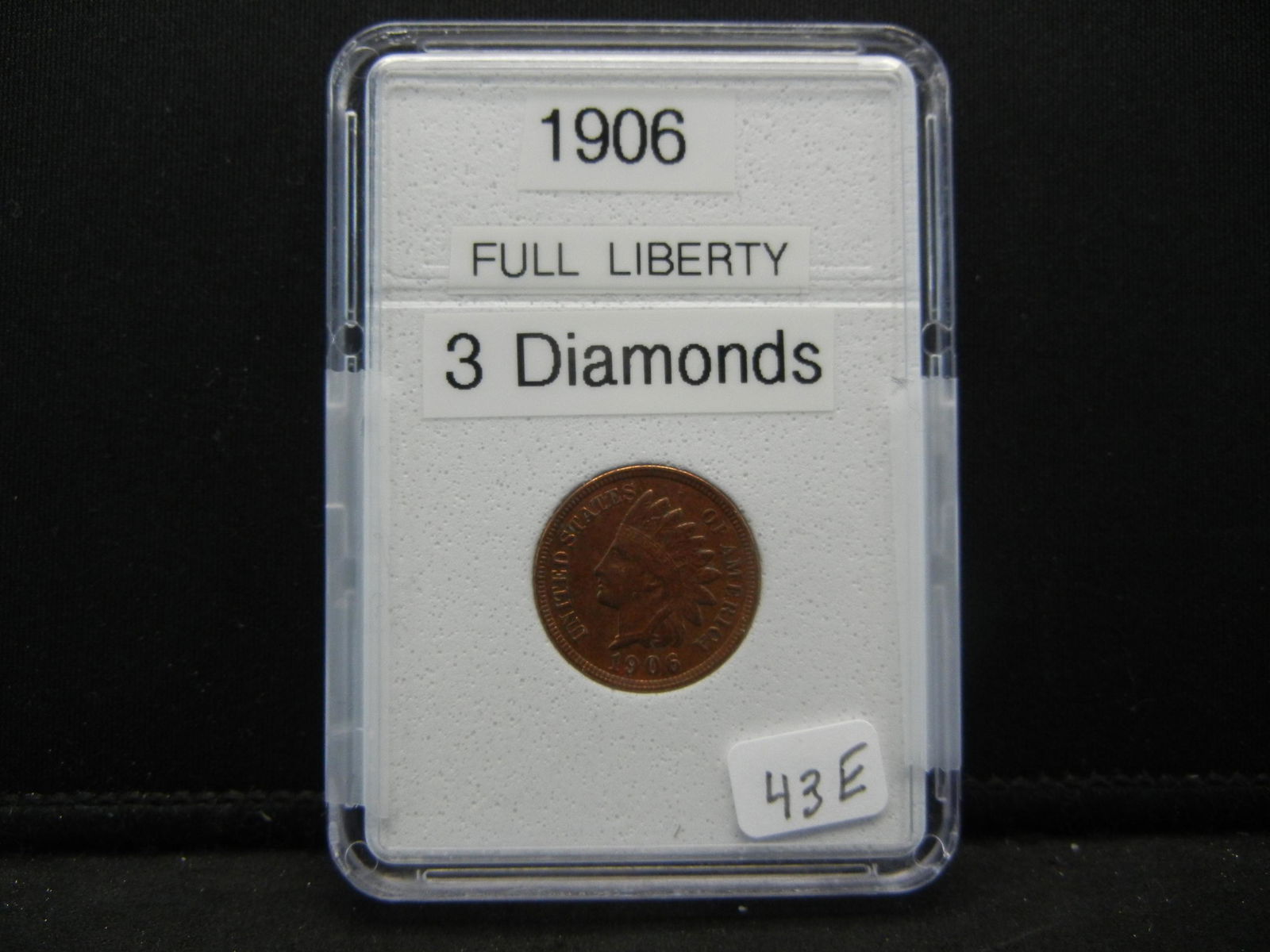 1906 Indian Head Cent, Full Liberty, 3 Diamonds (1 of 4)