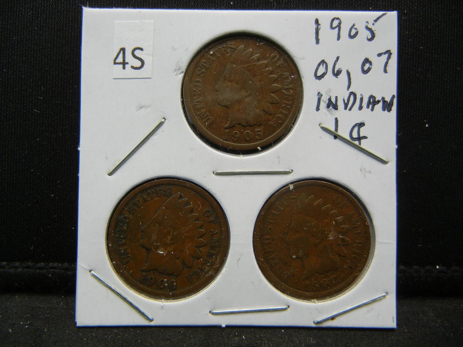 1905, 06, 07 Indian Head Cents (1 of 4)
