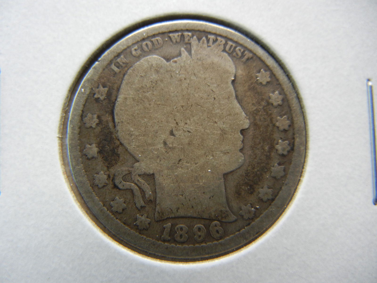 1896 Barber Quarter (1 of 3)