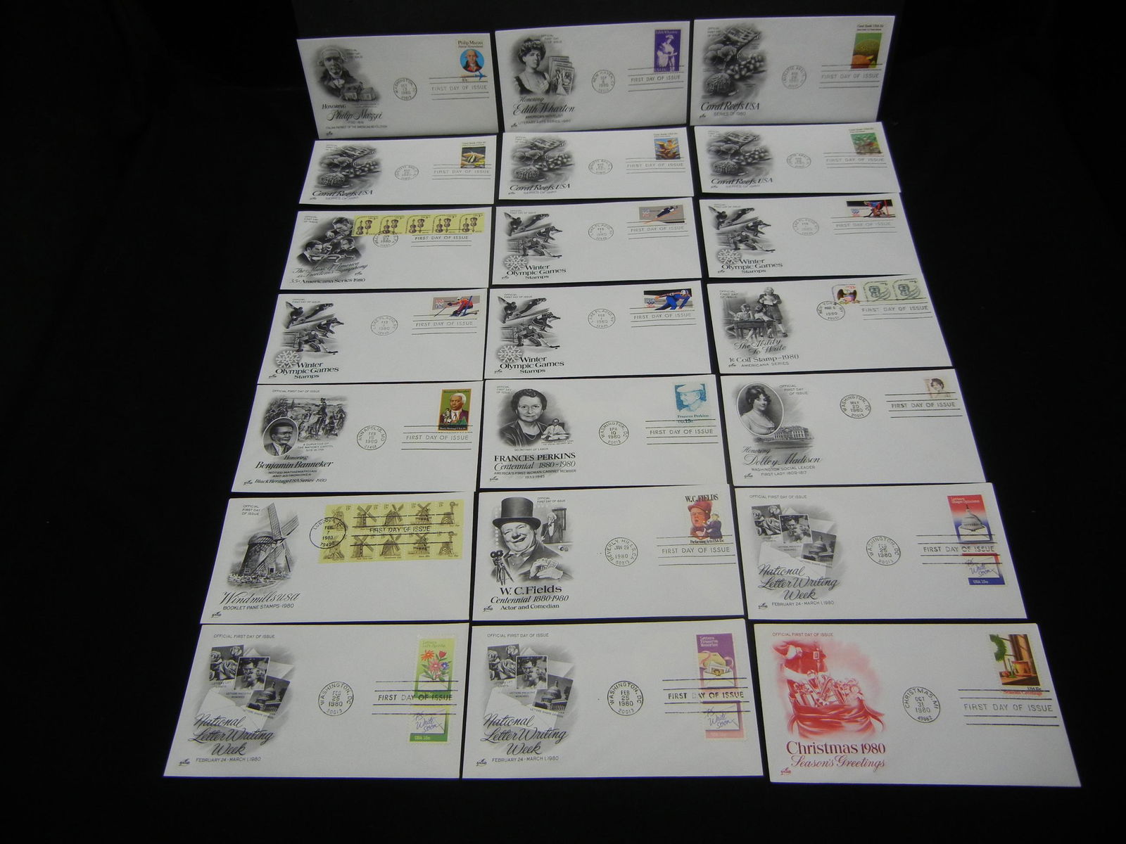 20 1980 1st Day of Issue Envelopes (1 of 11)