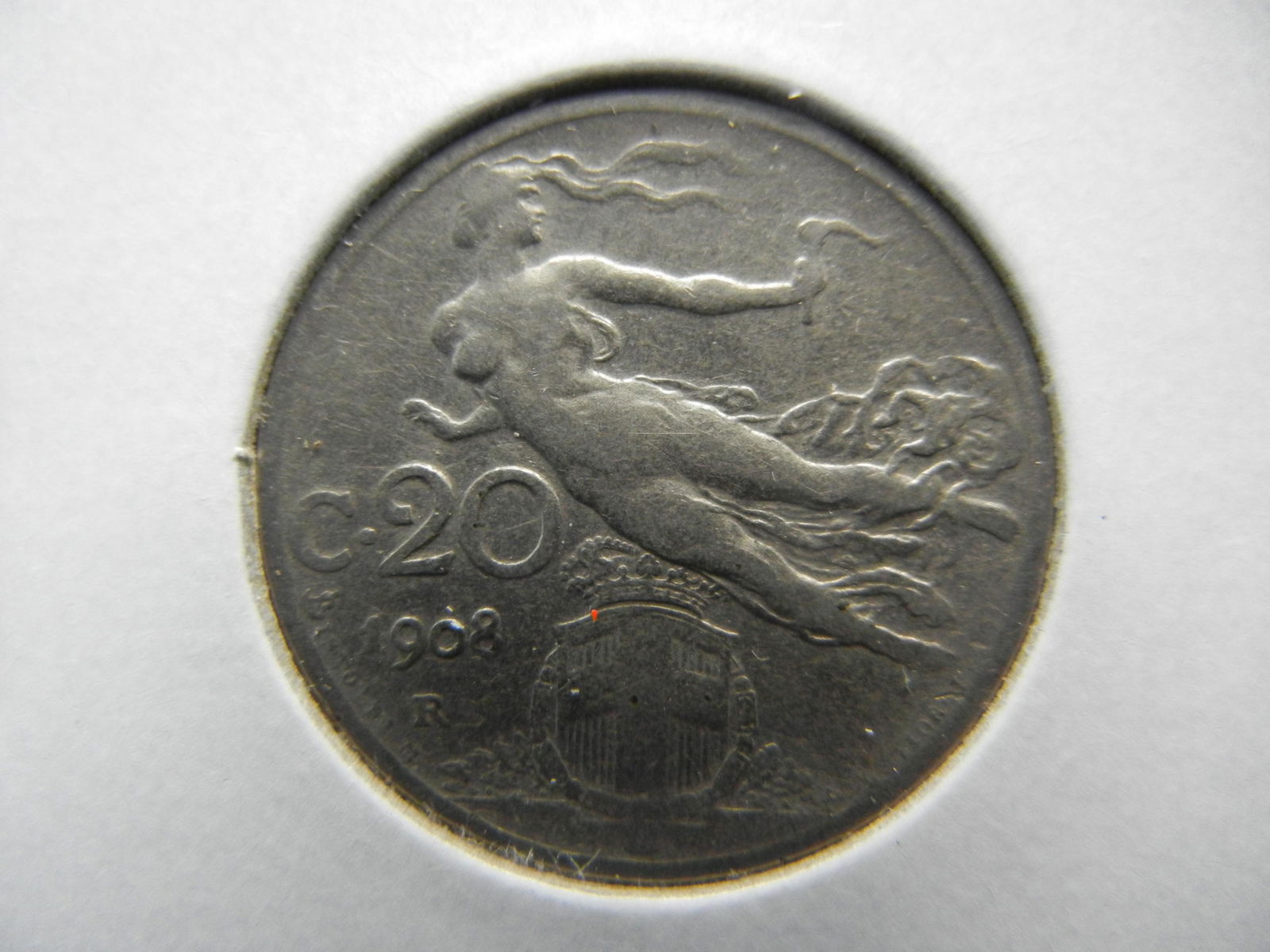 1908 Italy 20 Centesimi (1 of 3)